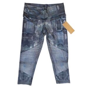 Niyama Sol Beachcomber Crop Leggings Gwen XL NWT 22" Inseam Yoga Surf